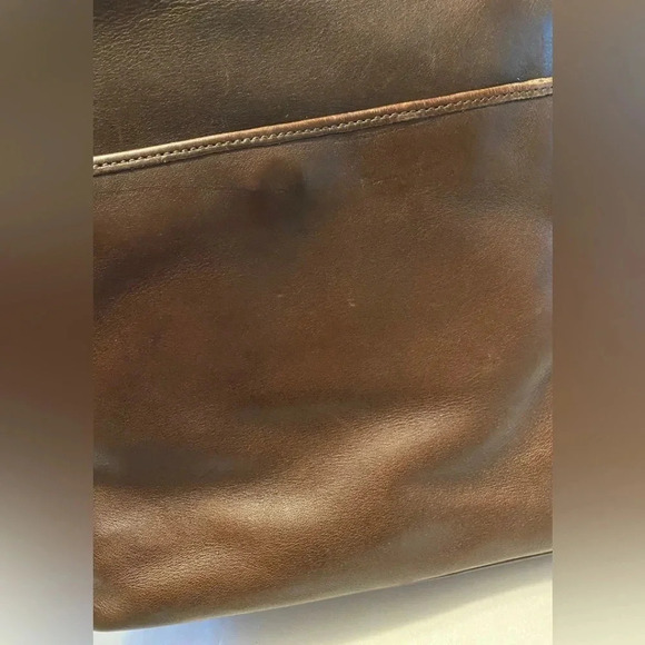 Vintage Coach Monterey Brown Leather Bag - Soft Flap 9829 - Picture 4 of 16